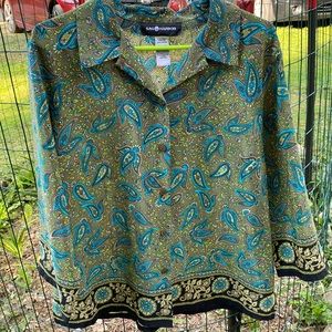 Sag Harbor Paisley Blouse
